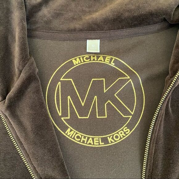 Michael Kors | Brown Velour Jacket, Size M - Picture 7 of 9